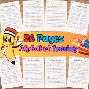 Tracing Worksheets Bundle 96 PAGES Line Trace Page Printable, Object Tracing, Line Tracing, Alphabet Worksheets, Trace Worksheets, Preschool