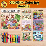 20,000+ Digital Download Coloring Pages, Easy Coloring Books, Wedding Activity for Kids Adults, Browsing Coloring Book, Coco,Digital Product