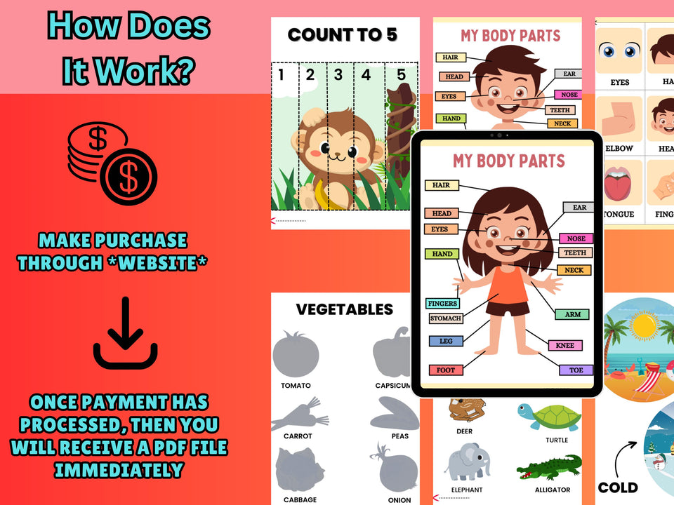 10,000 Pages of Busy Book Printables for Kids – Canva Editable | Digital Preschool Worksheets & Learning Activities | Ideal for ages 3–7