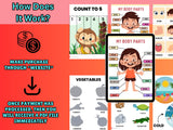 10,000 Pages of Busy Book Printables for Kids – Canva Editable | Digital Preschool Worksheets & Learning Activities | Ideal for ages 3–7