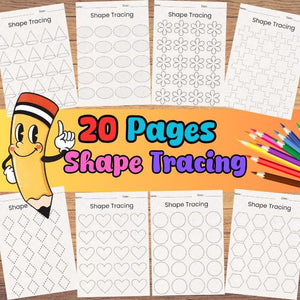 Tracing Worksheets Bundle 96 PAGES Line Trace Page Printable, Object Tracing, Line Tracing, Alphabet Worksheets, Trace Worksheets, Preschool